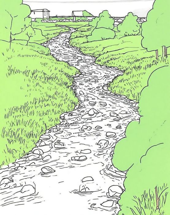 桂兴镇河长制绘画