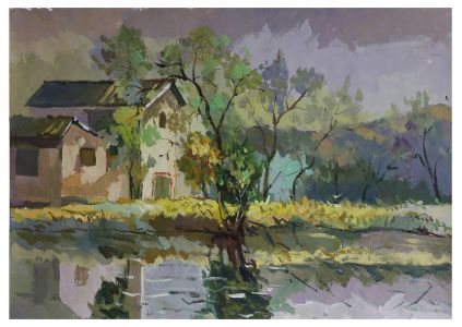 波映湖润泽八荒