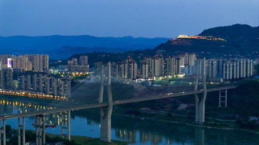 江桥山色，荔城灯火