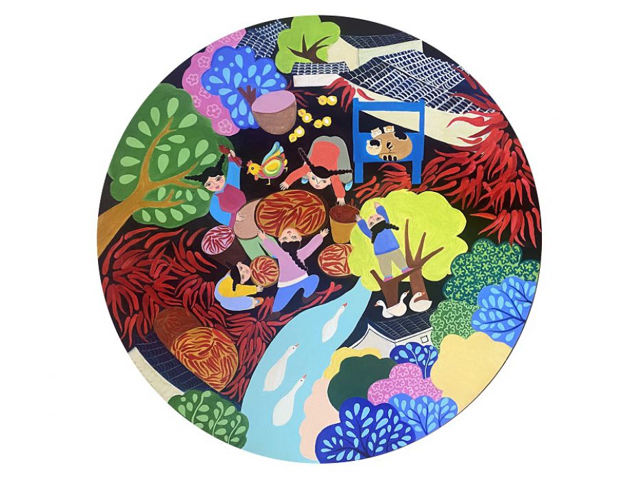 河畔椒红迎丰收