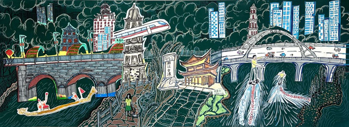 沱水织锦：古建与城共生长